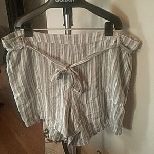 Sound/Style Paperbag Striped Shorts 3X